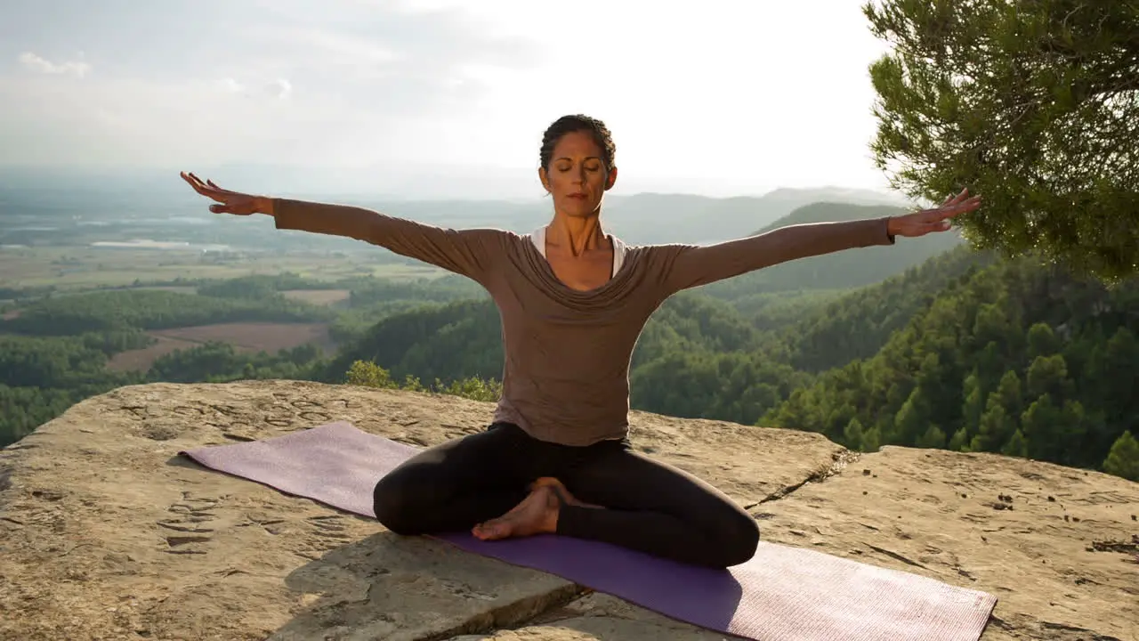 Woman Doing Yoga Outside 51