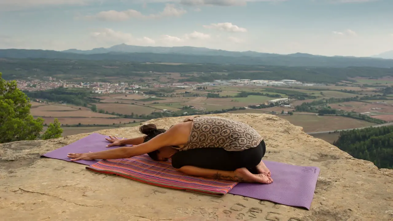 Woman Doing Yoga Outside 35