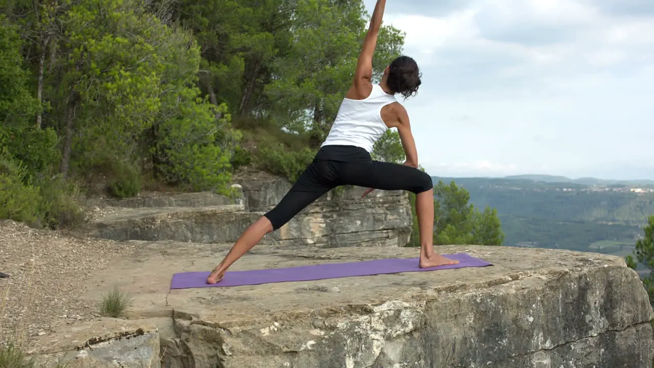 Woman Doing Yoga Outside 53