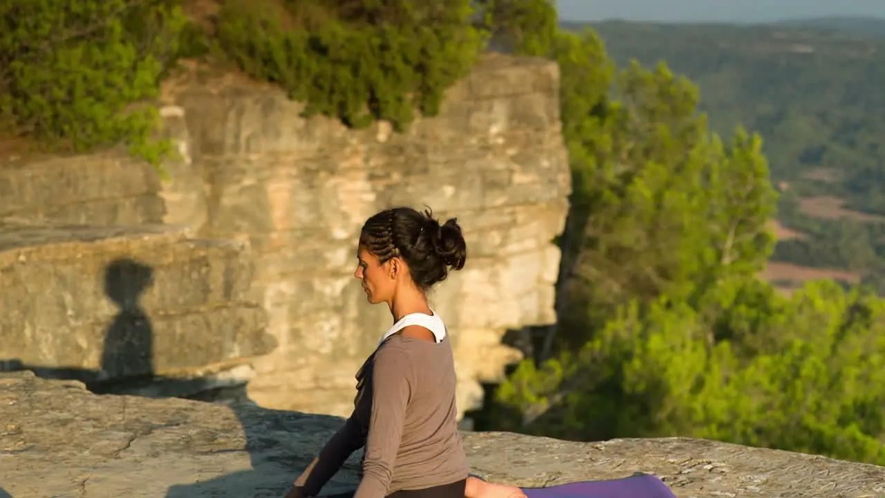 Woman Doing Yoga Outside 02