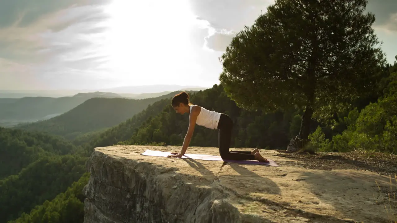 Woman Doing Yoga Outside 17