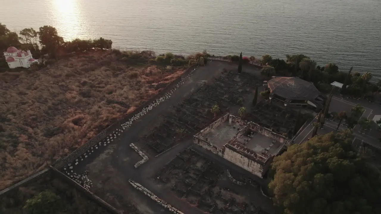 A Ruin Synagogue Of Capernaum At Kfar Nahum Israel