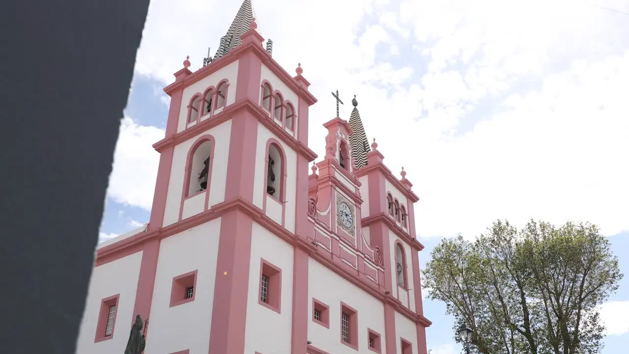 Architectural Building Of Angra do Heroísmo Cathedral On Terceira Island Azores Archipelago Portugal