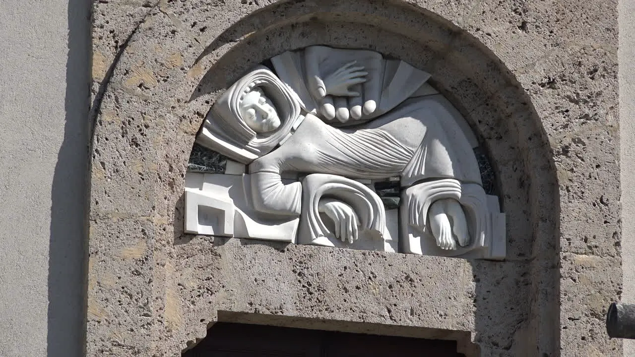 France Revel Belledonne Carving On Church