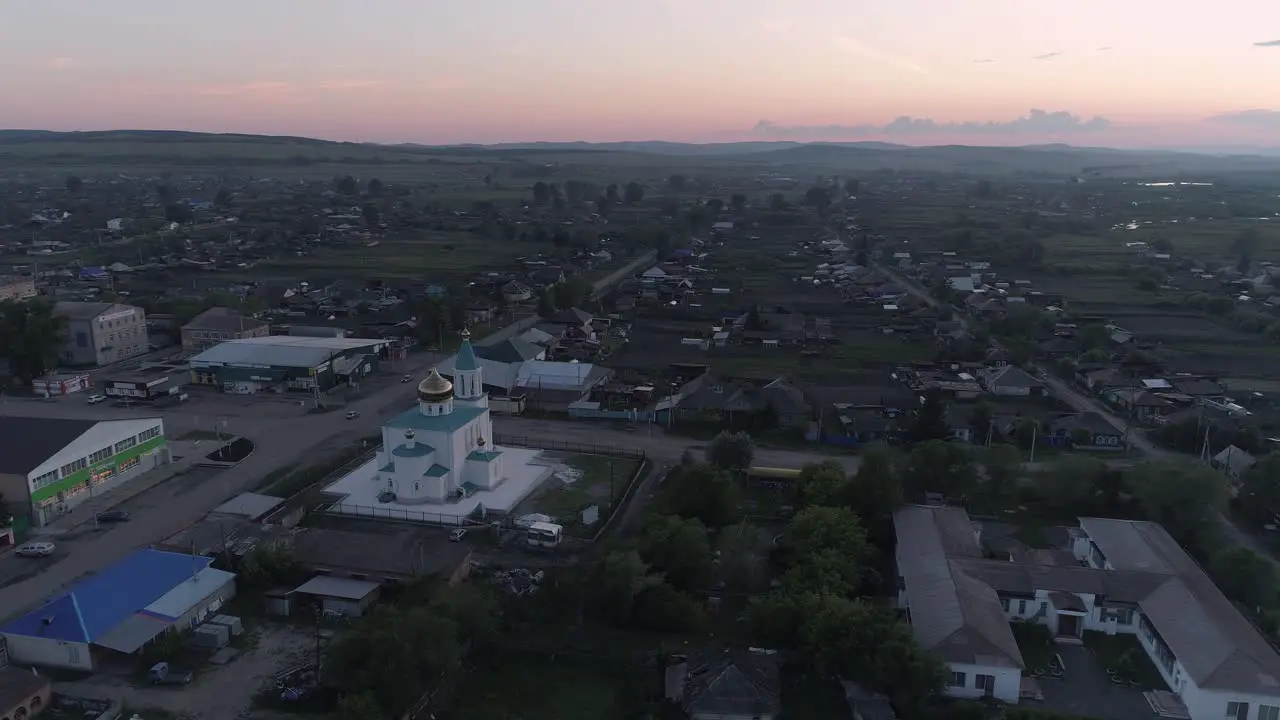 Majestic Round Church at Sunset