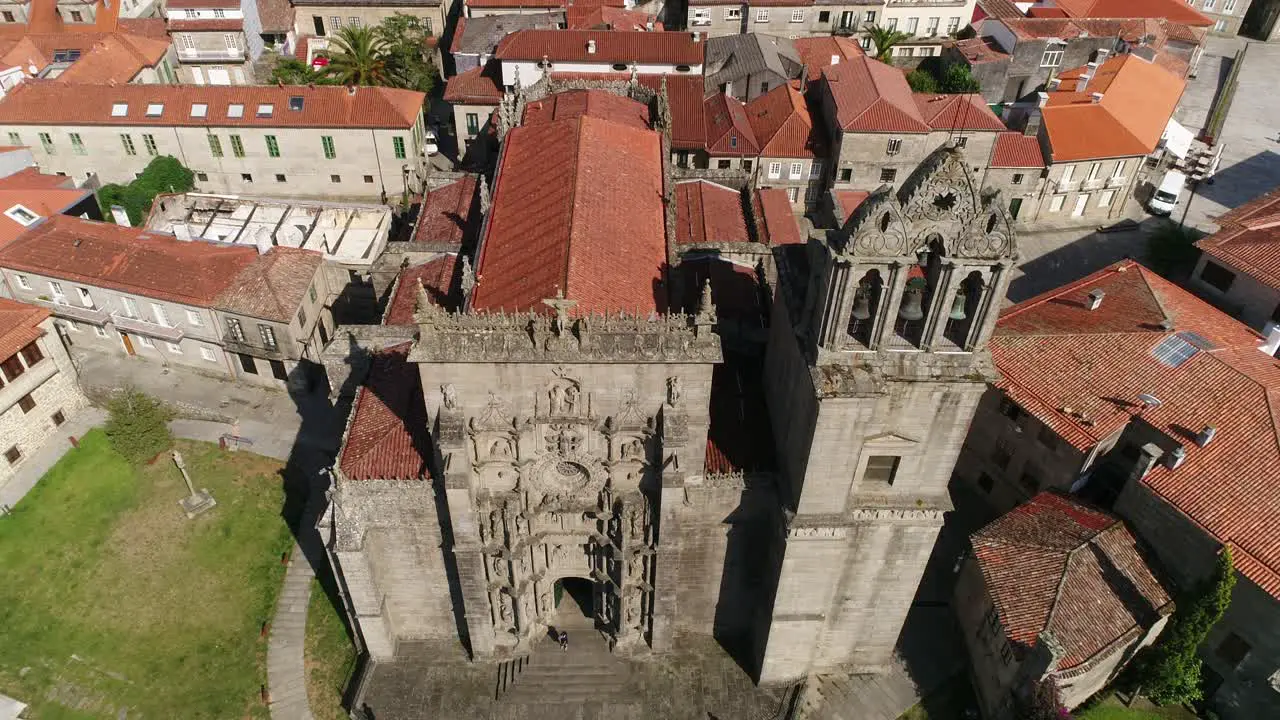 Aerial View of Convent of San Francisco Pontevedra Galicia Spain