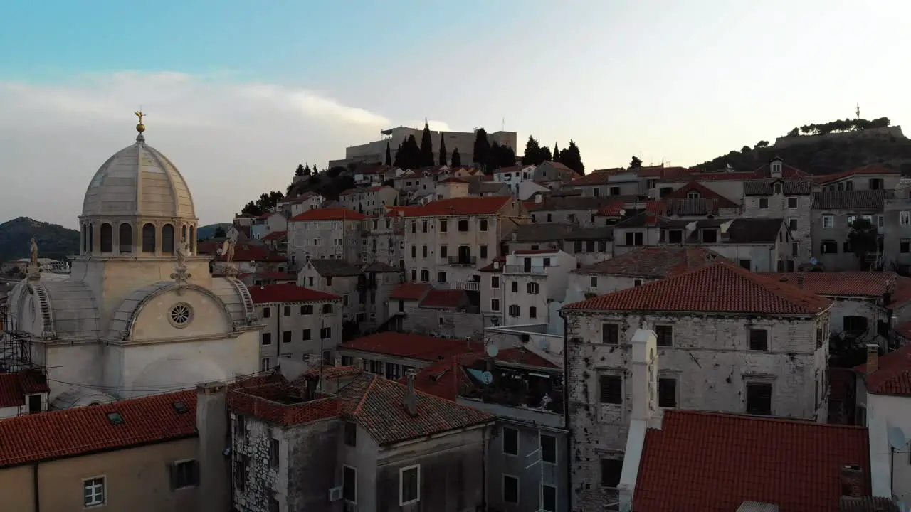 Sibenik Croatia during sunrise