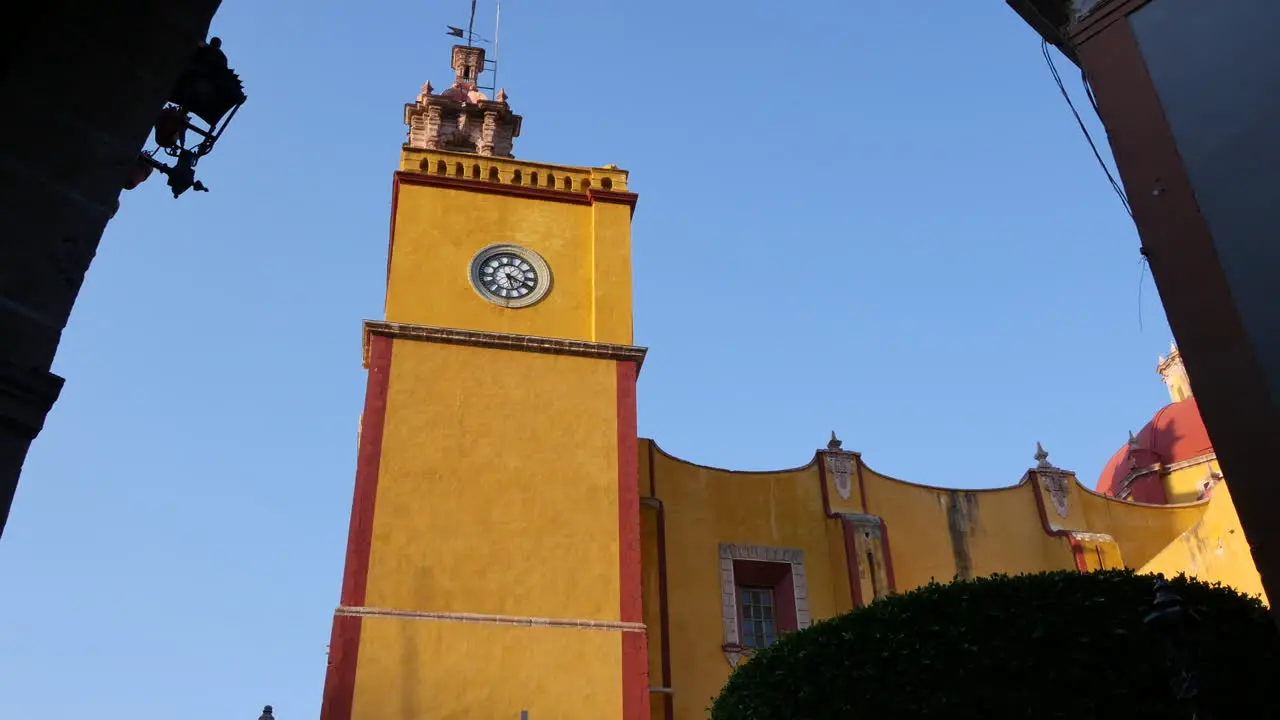 Mexico Guanajuato Yellow Church Tower