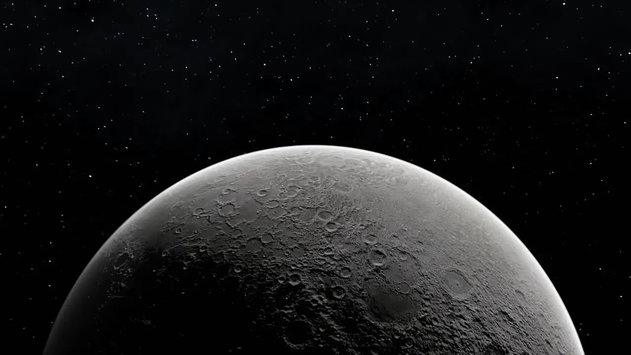 Moon from Space 4K Moon View