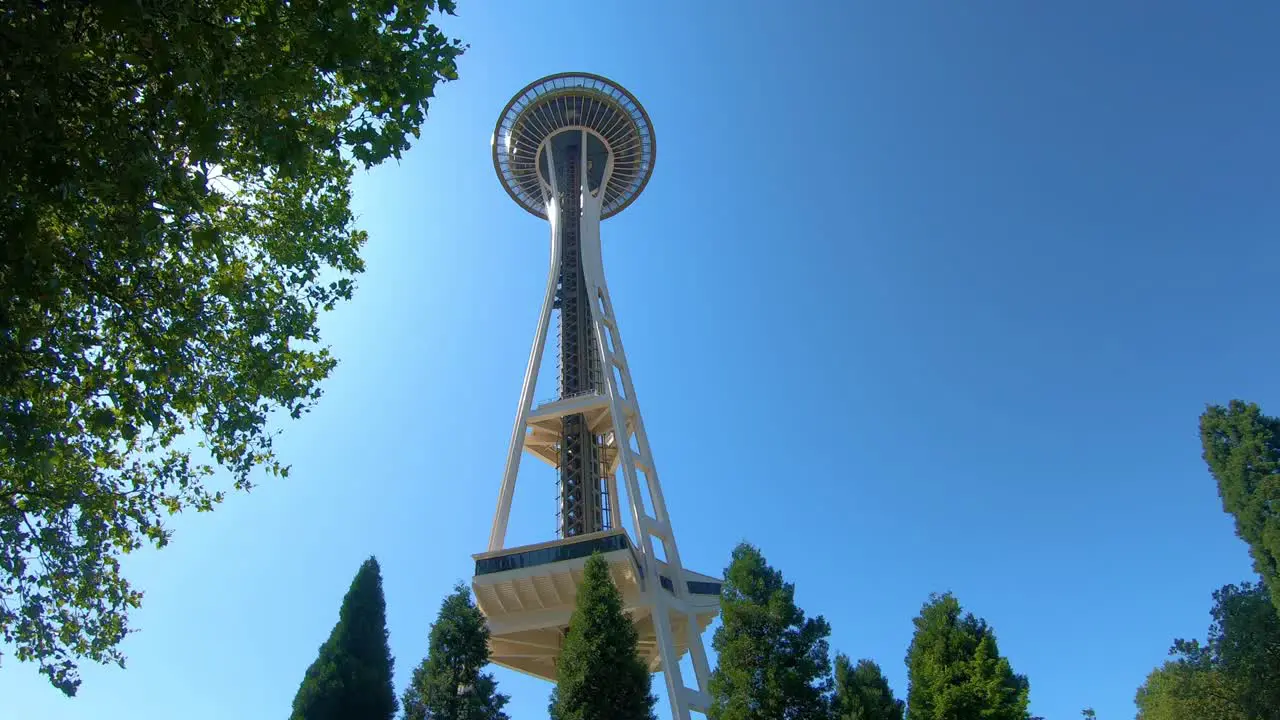 Space Needle tower in Seattle city Washington state West coast of the United States of America