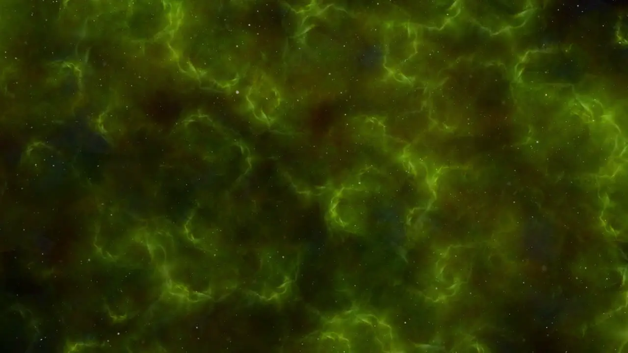 Radiant green nebula a stellar reflection in space