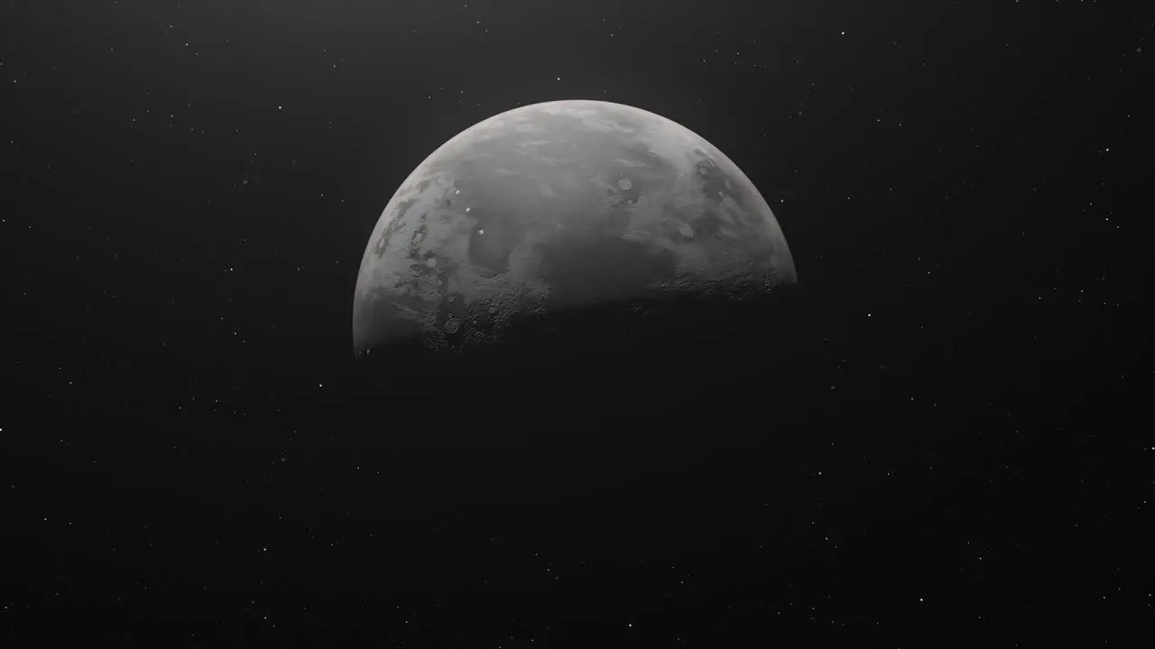 Planet Mercury On Space animation