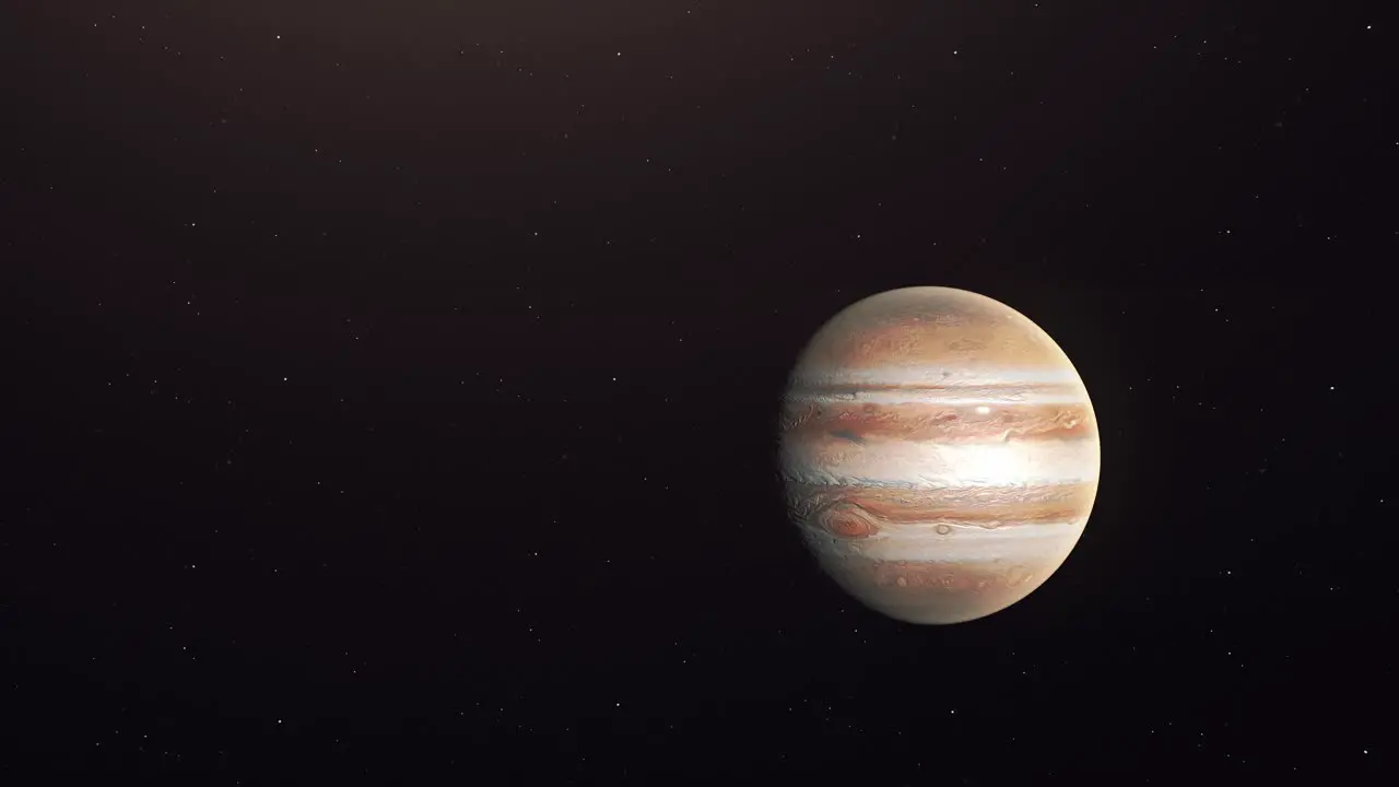 Rotated Jupiter Planet On Space