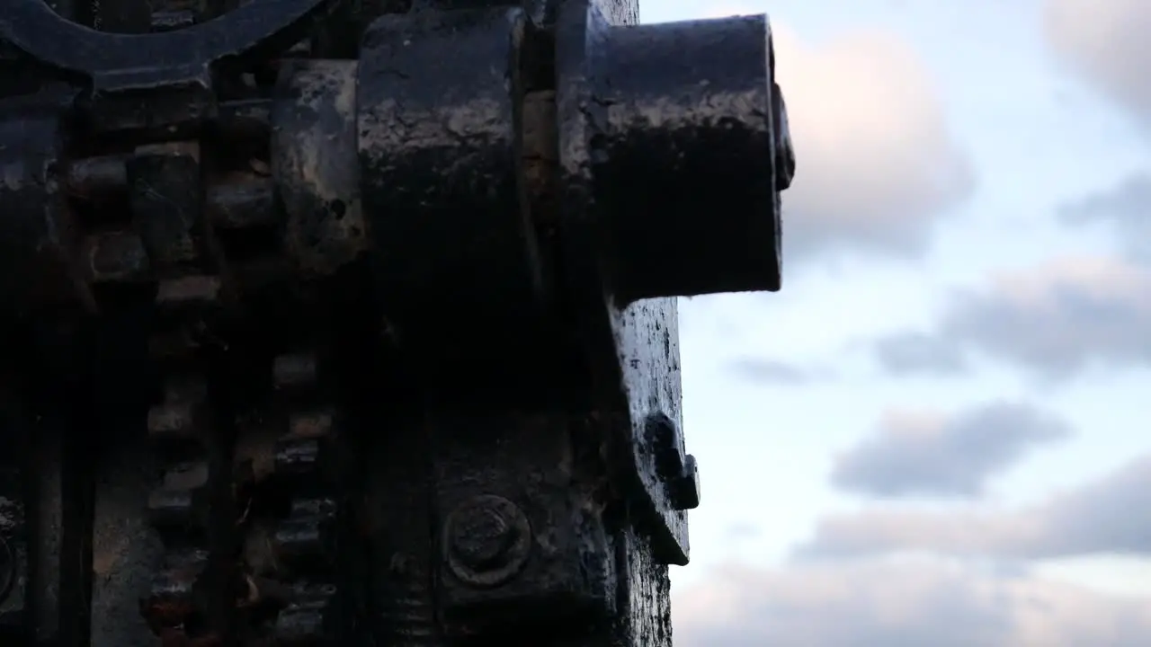 Part of the mechanism from old sluice gate Dublin Ireland grand canal 