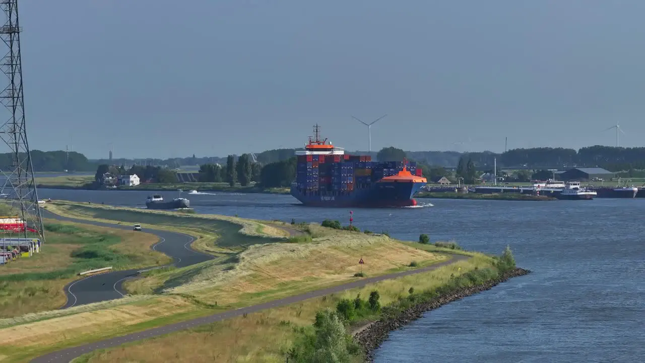 JSP Rover's maritime exploration sailing by wind farms and a roadside view in Gravendeel