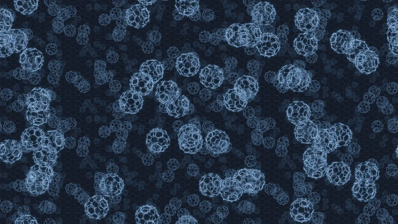 Buckyball Background graphene LOOP TILE Swirl