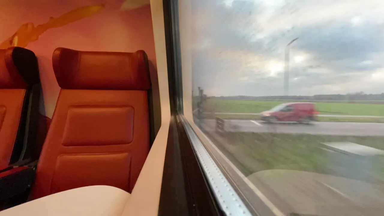 Traveling by train in the NS in the Netherlands