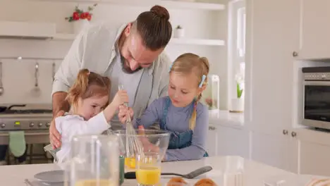 Happy family cooking together