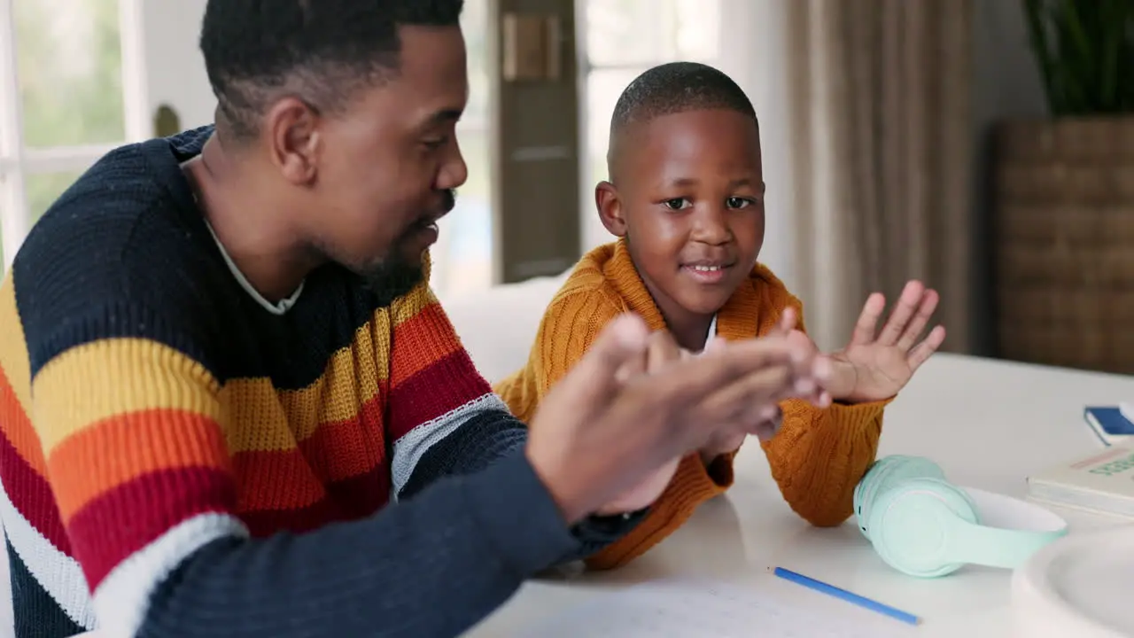 Black family count on hands