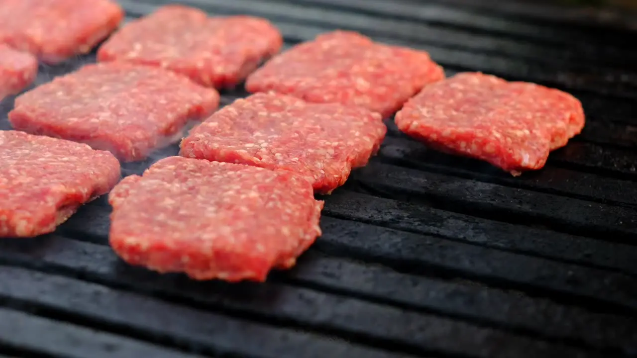 meatballs are cooking on barbecue