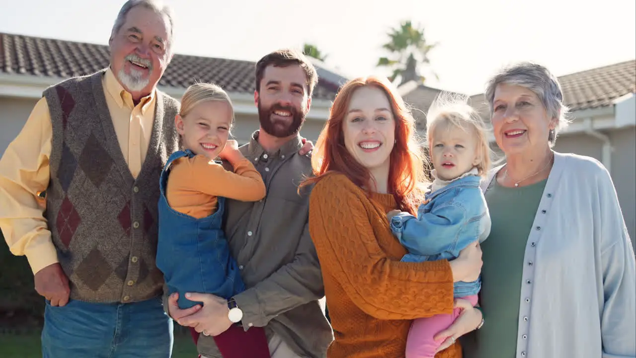 Family portrait with grandparents