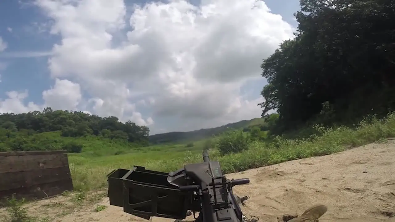 17 Field Artillery Showcase the Capabilities Of A Mk19 Grenade Launcher At Warrior Base 41 South Korea