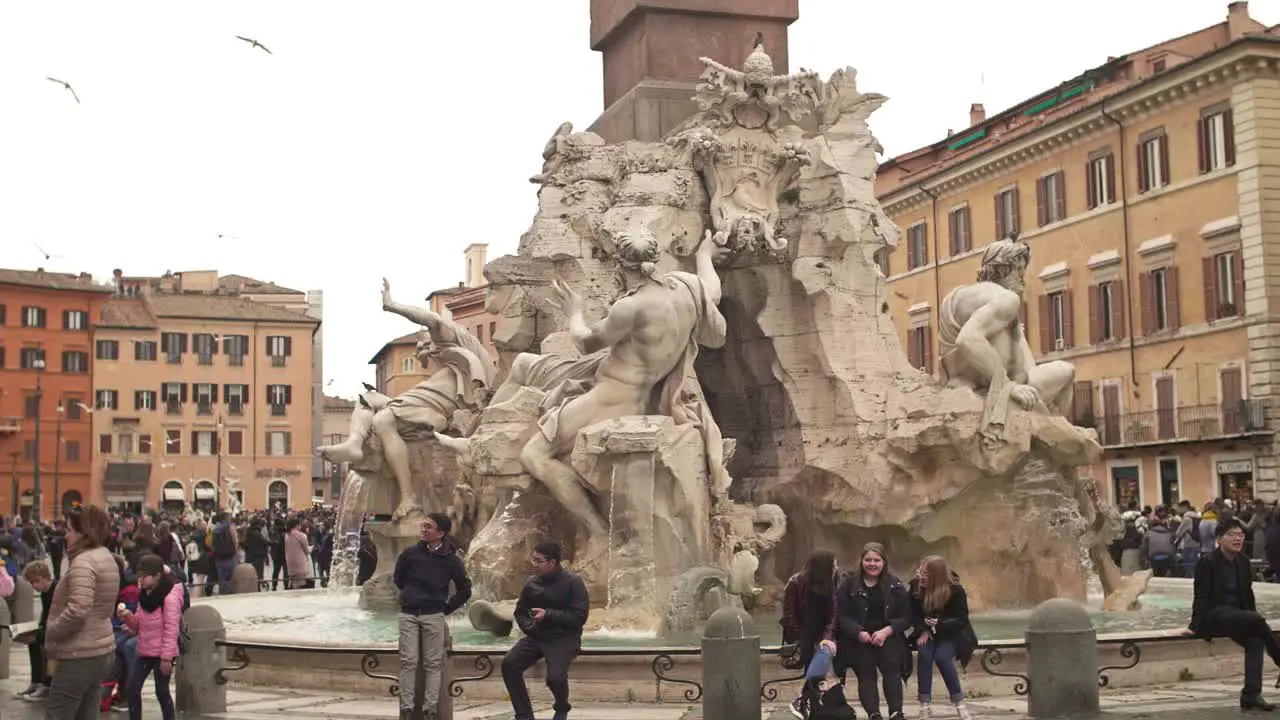 Fontana dei Quattro Fiumi in Rome