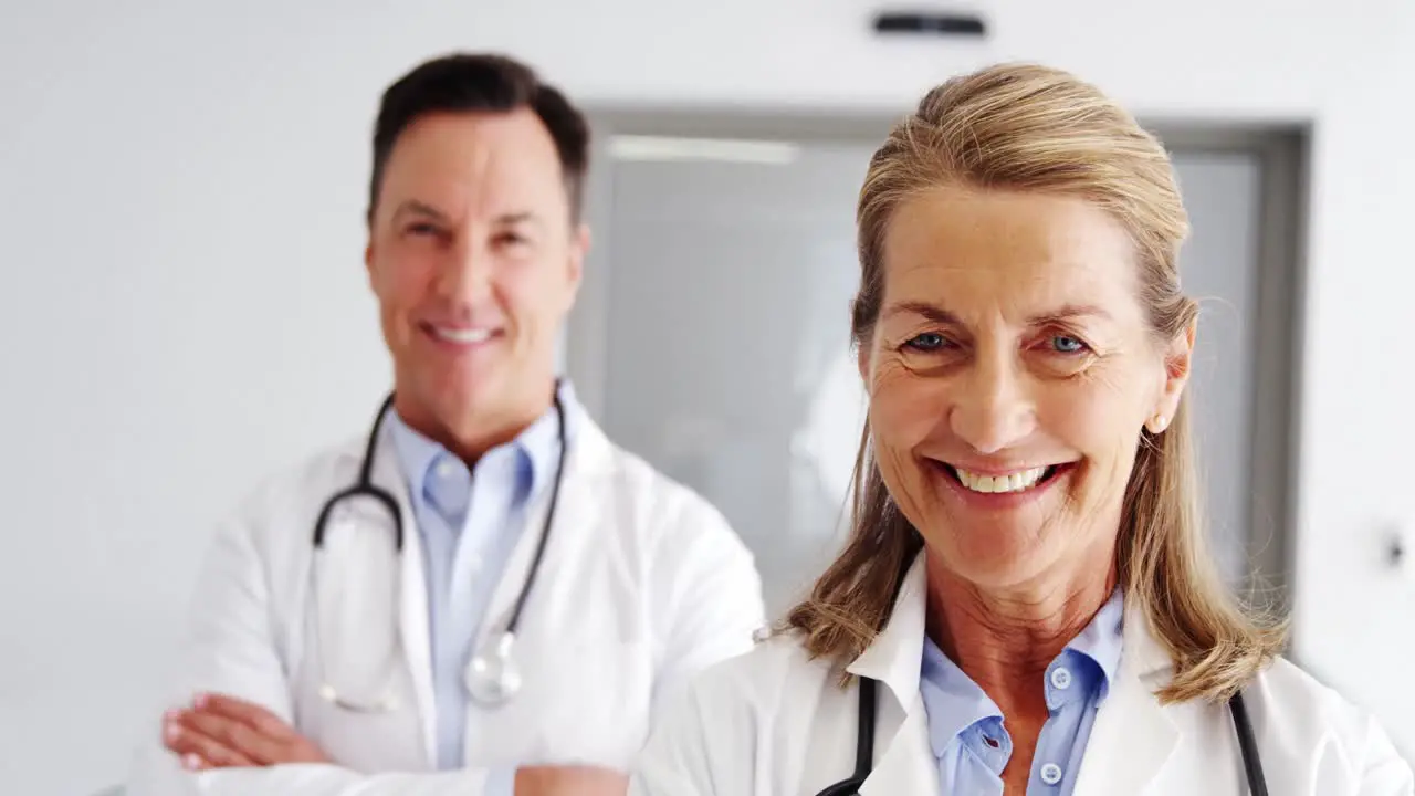 Portrait of doctors standing in operating room