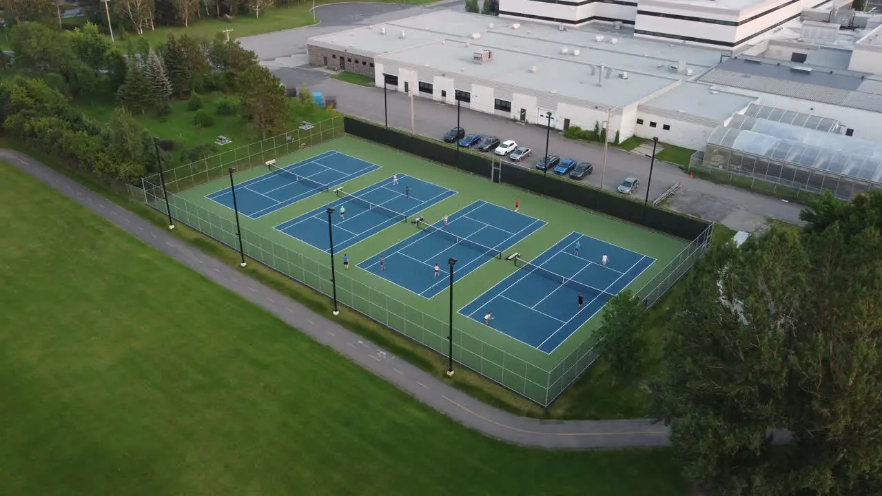 4 Tennis court slowly pan up