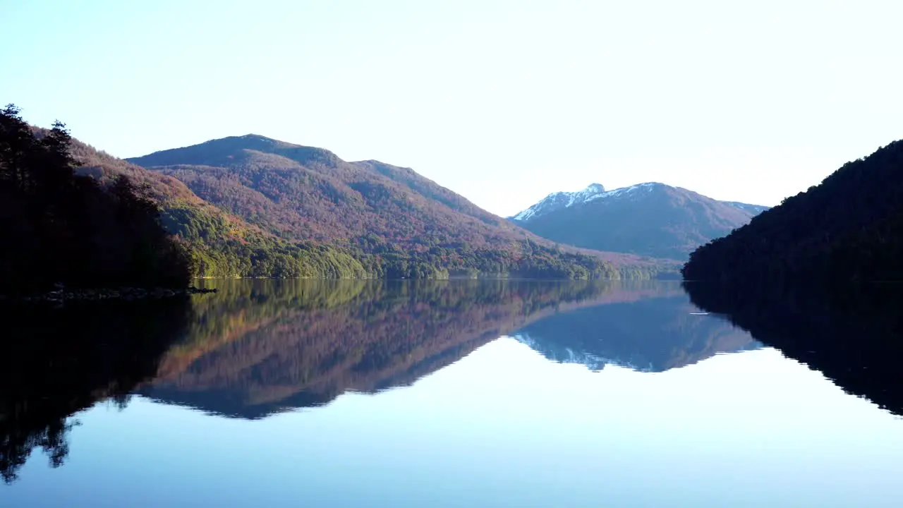 Mirror lake in Patagonia Argentina