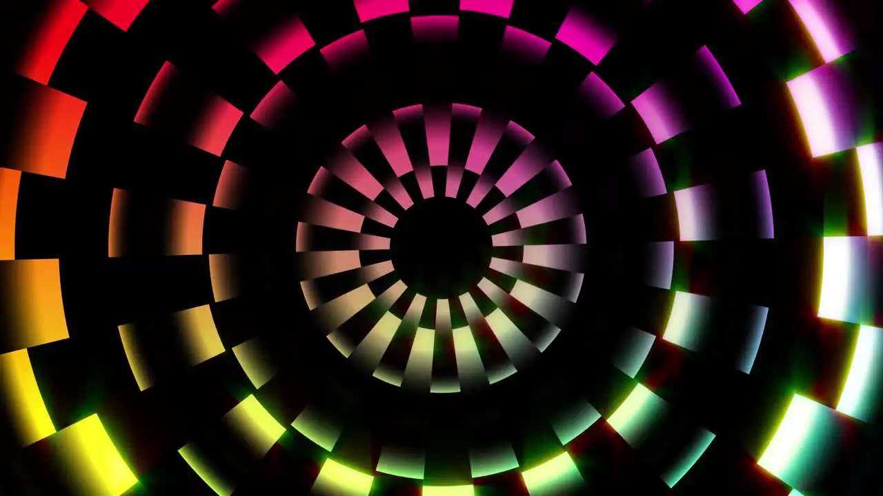 CIRCLES TUNNEL COLORS LIGHTS Background