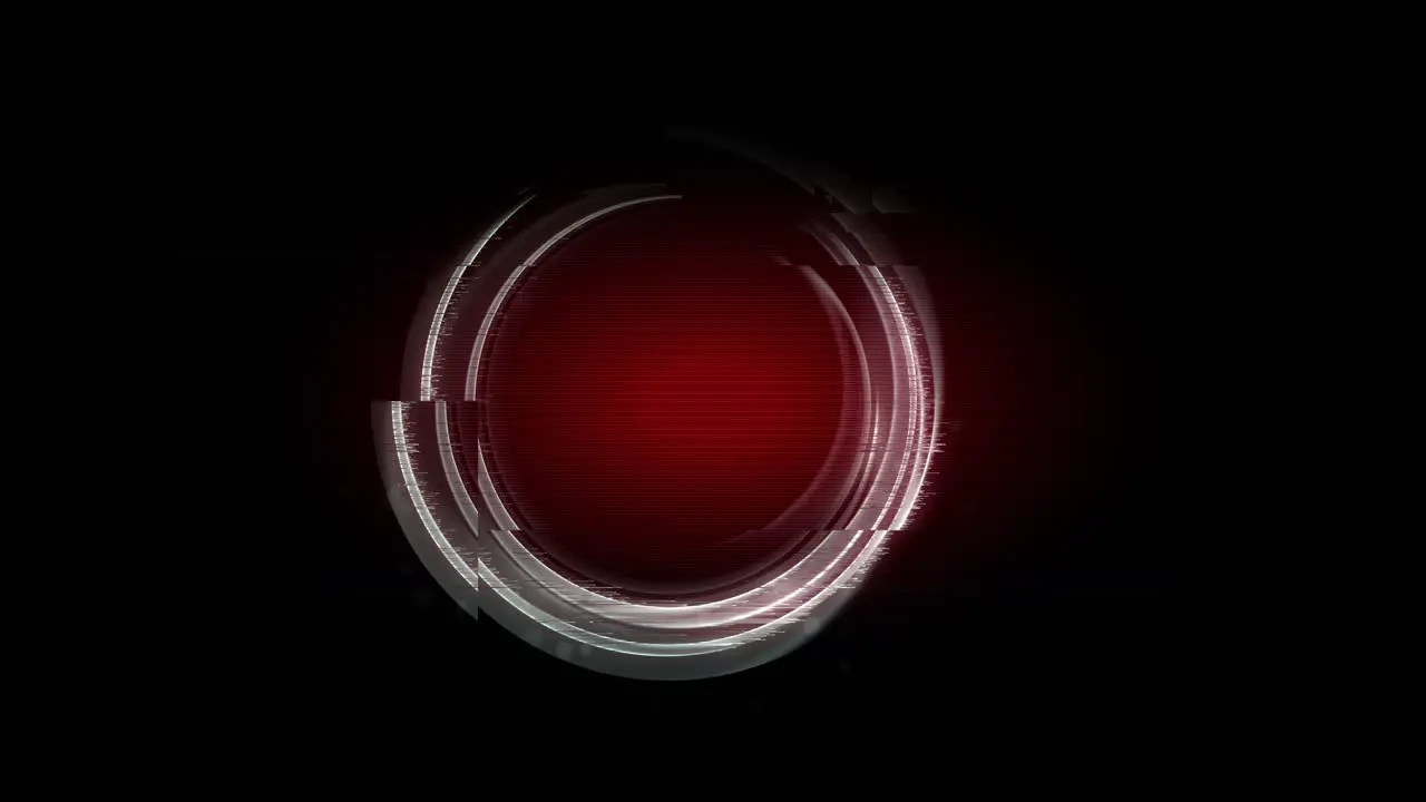 Animation of red circle on black background that can be used for text or logo