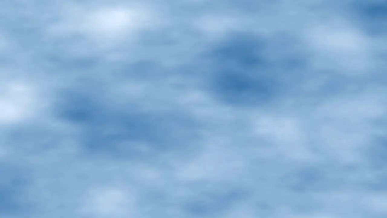 Simulation of light blue clouds moving in the sky