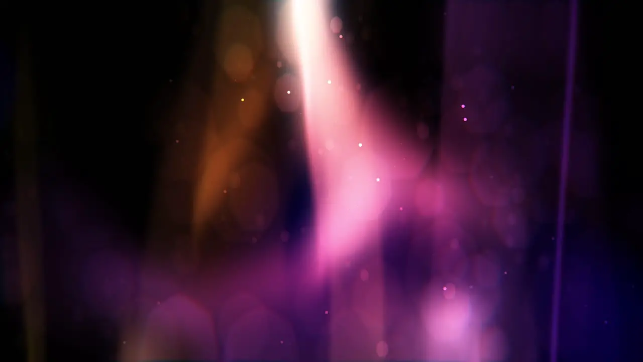 Animation of dreamy aurora and bokeh combination