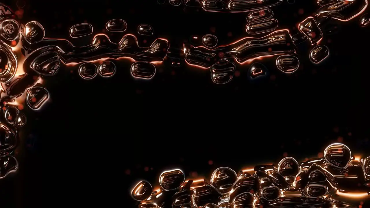 Animation of shiny glowing metal tentacles