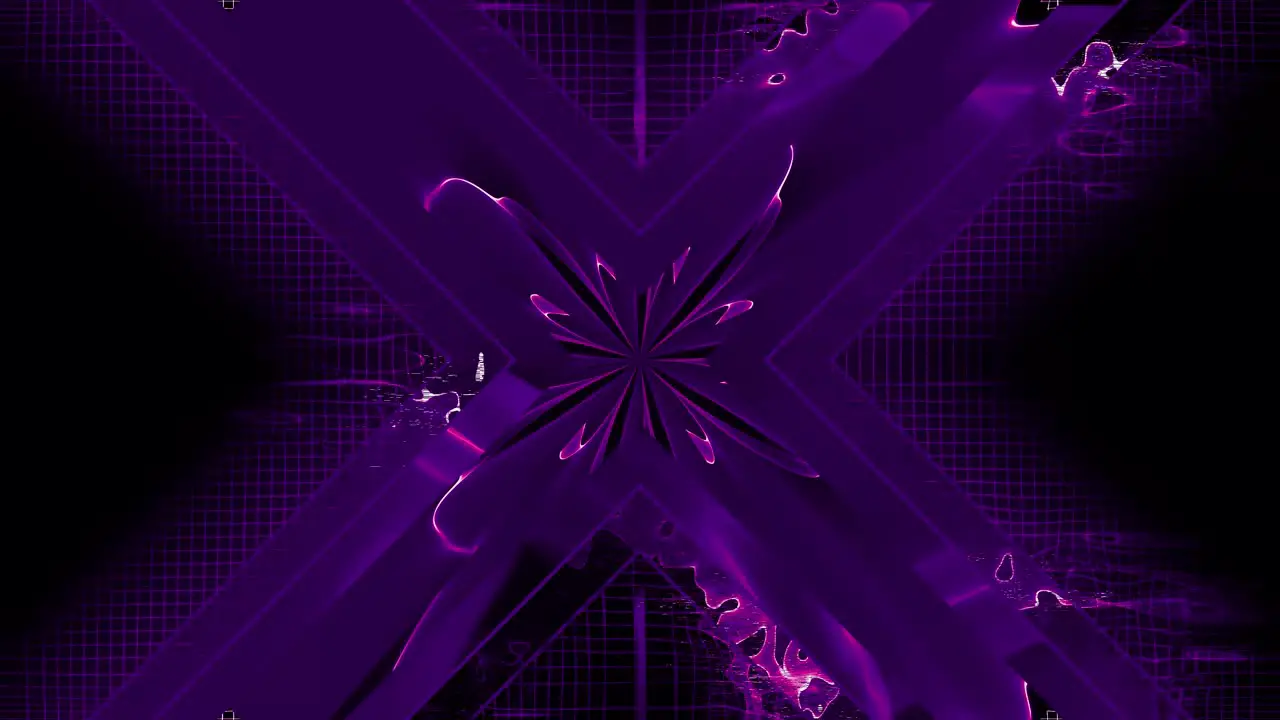 Animation of multi layered combination of purple transition and distortion effect