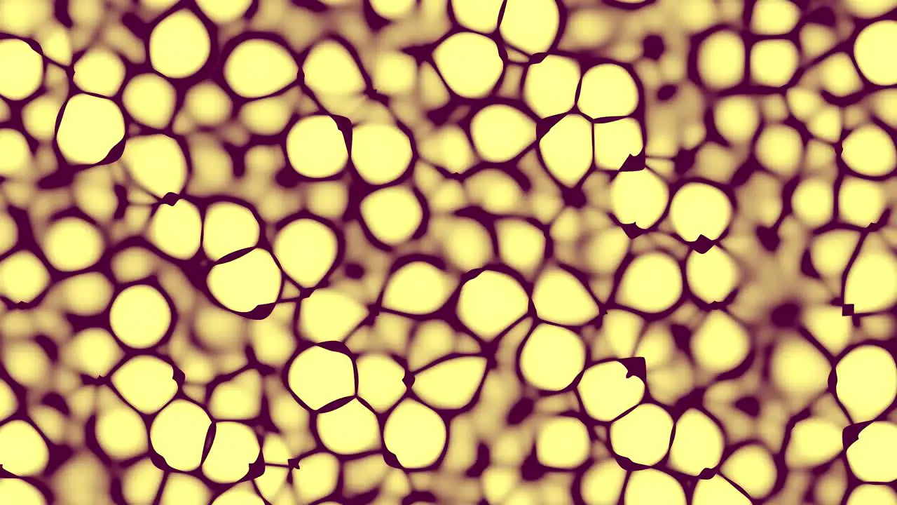 Animation of yellow cells under the microscope