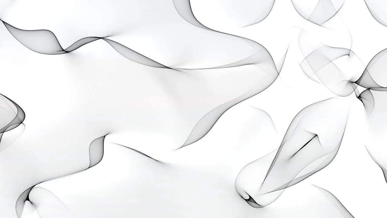 Abstract Motion Graphic Animation Background of Black and White Swirling Lines