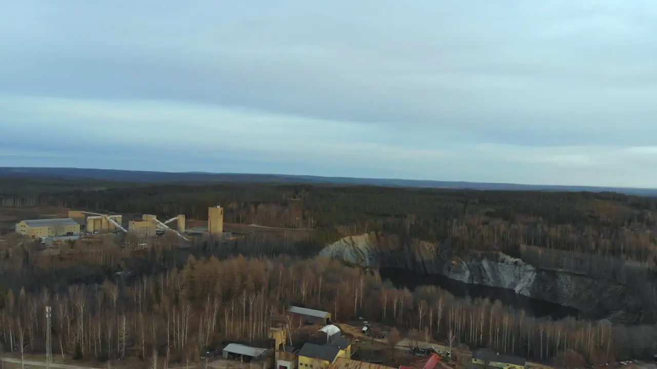 Drone footage of Stråssa mining area