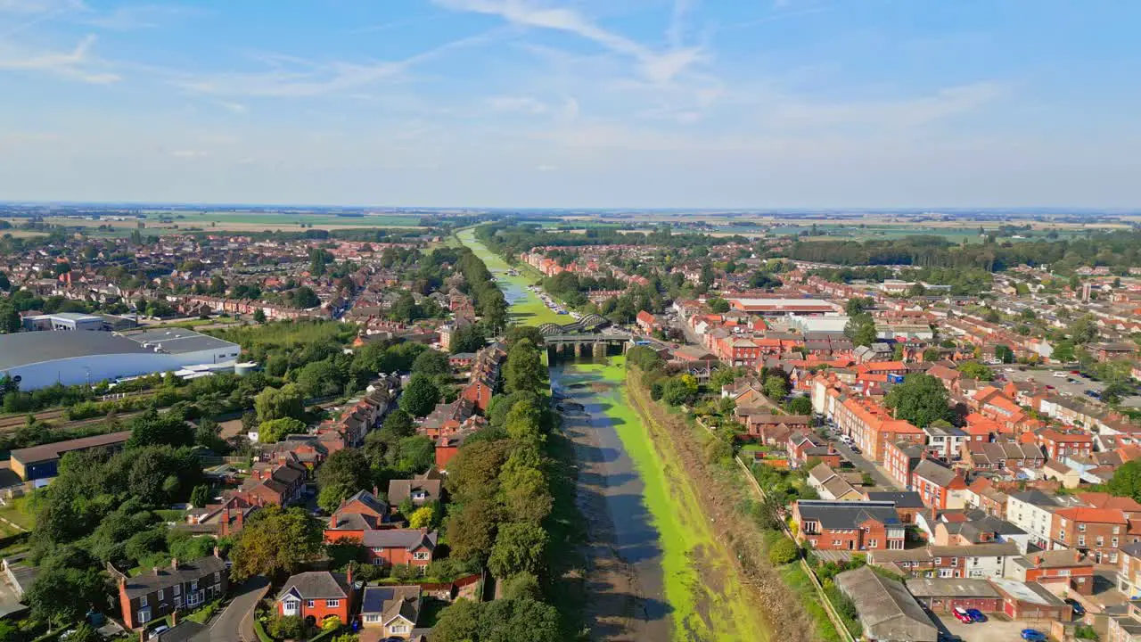 Boston Lincolnshire A historic UK market town celebrated as the Pilgrim Fathers' birthplace