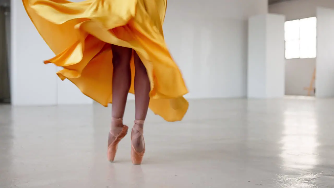 Feet dancing and a ballet woman for performance