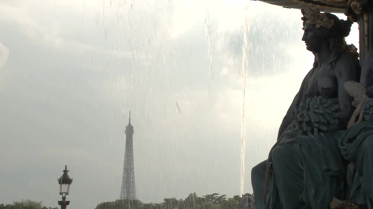 Eiffel Tower and Fountain