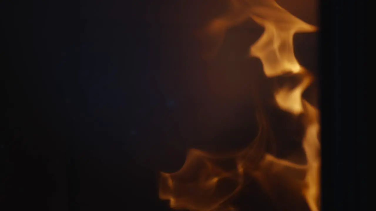 Close up slow motion fire