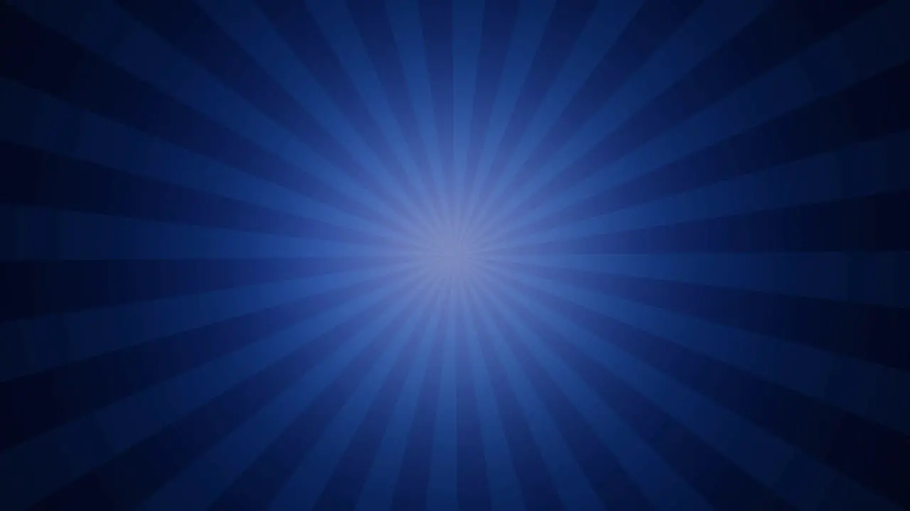 rotating blue burst of light on a dark blue background light beams from the center retro background