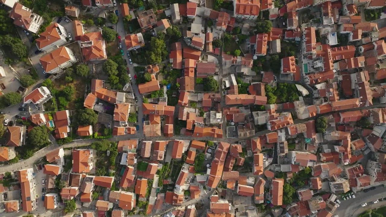 AERIAL Shot of the city of Split in Croatia Europe-26