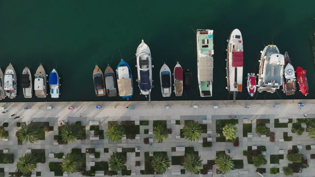 AERIAL Shot of the city of Split in Croatia Europe-14