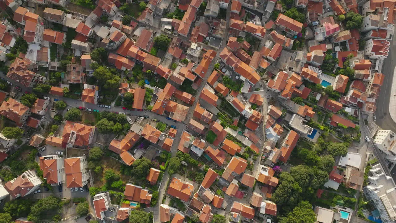 AERIAL Shot of the city of Split in Croatia Europe-24