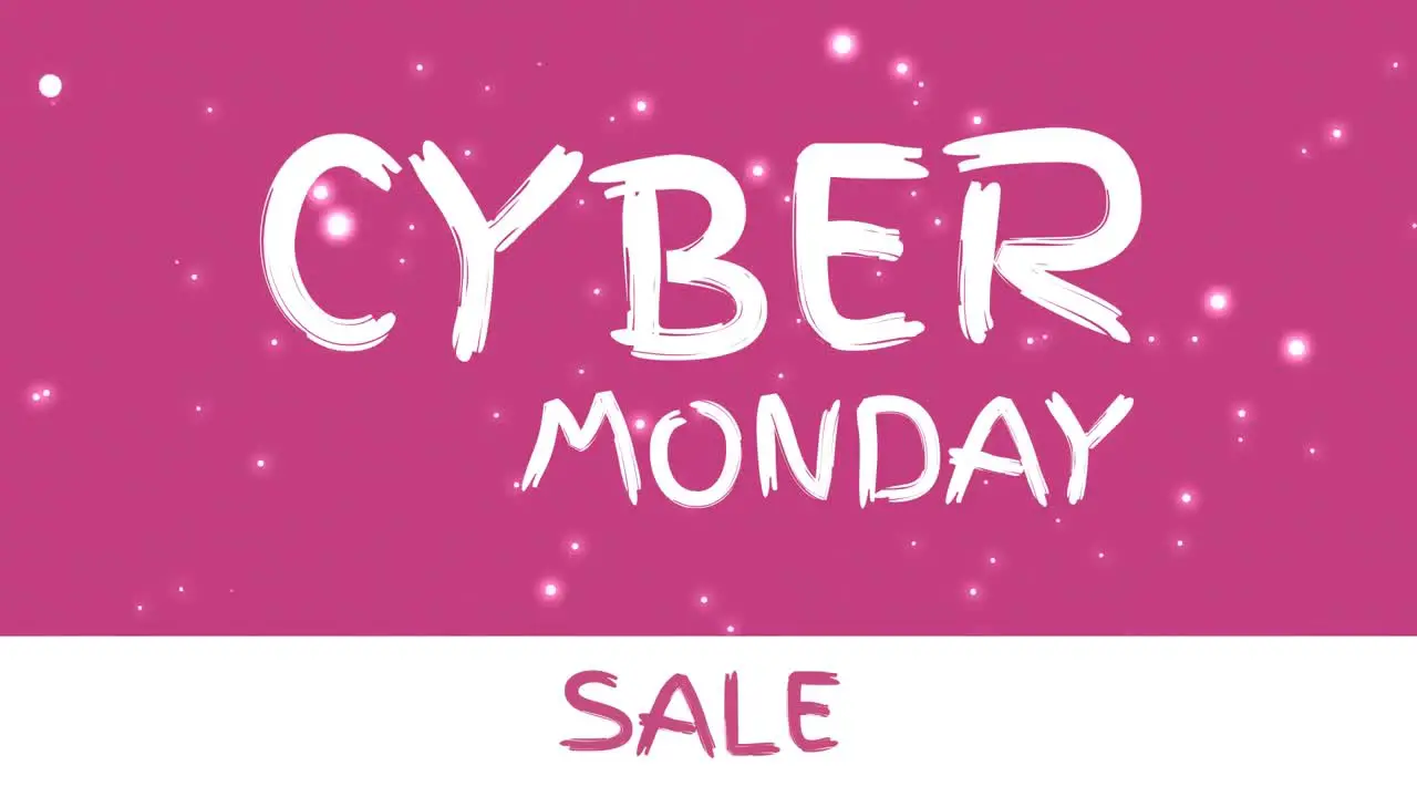 Cyber Monday text against colored background 4k