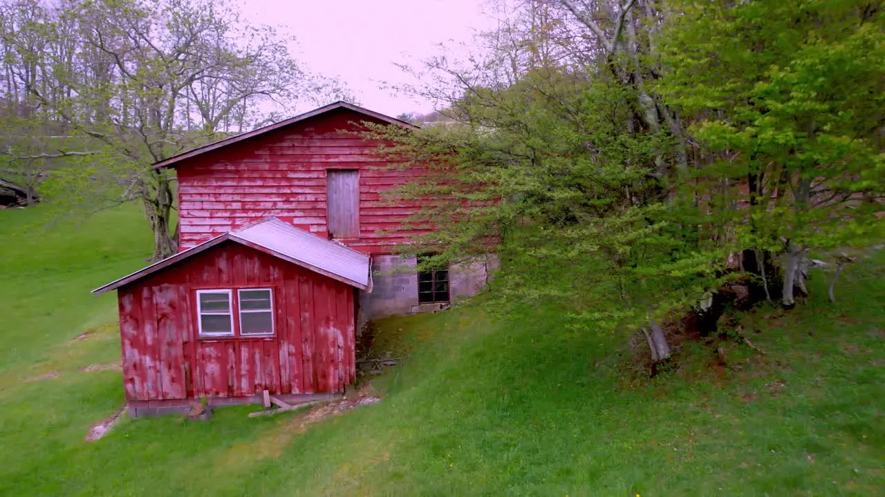 slow pullout from barn near boone and blowing rock nc north carolina