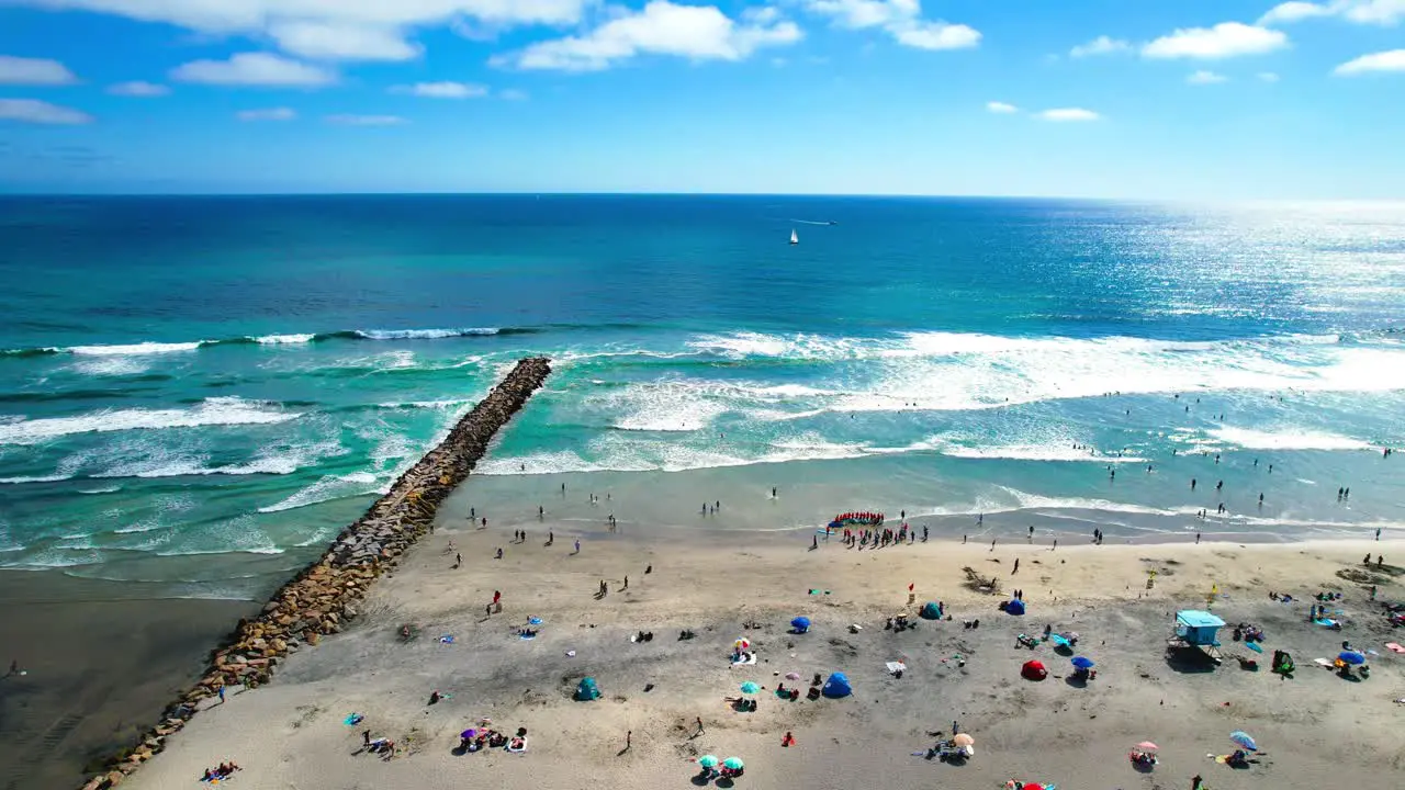 Oceanside Beach and Pier Drone